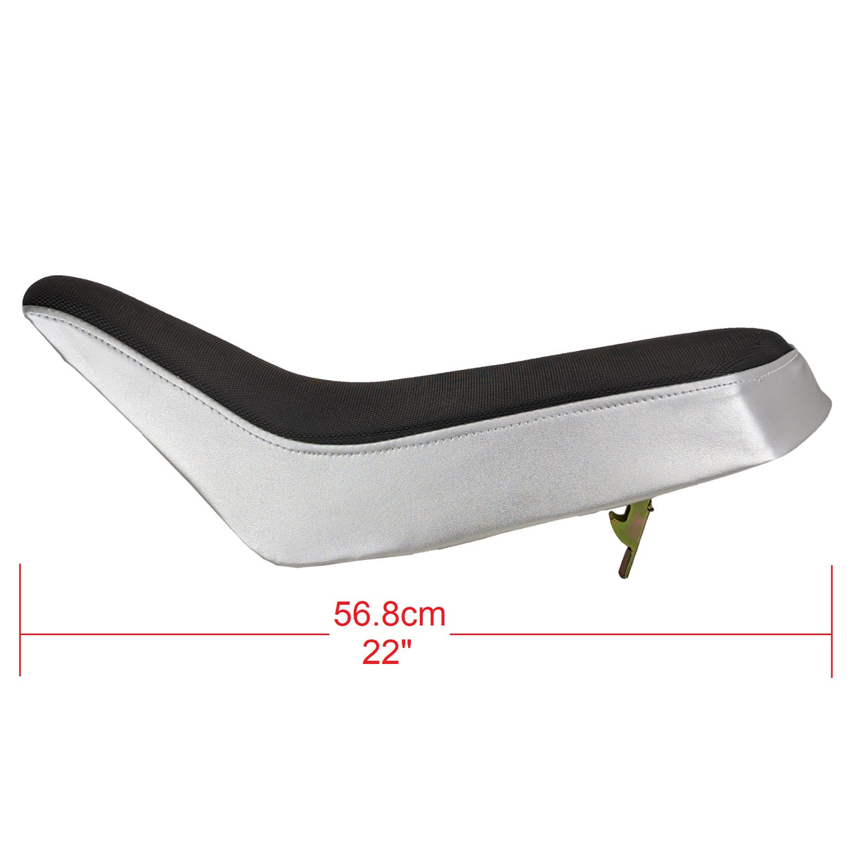 Seat 22 Inch ATV Taotao ATA125G Cheetah Coolster 3125C 3125CX Cougar Jet 9 10 Black & Silver