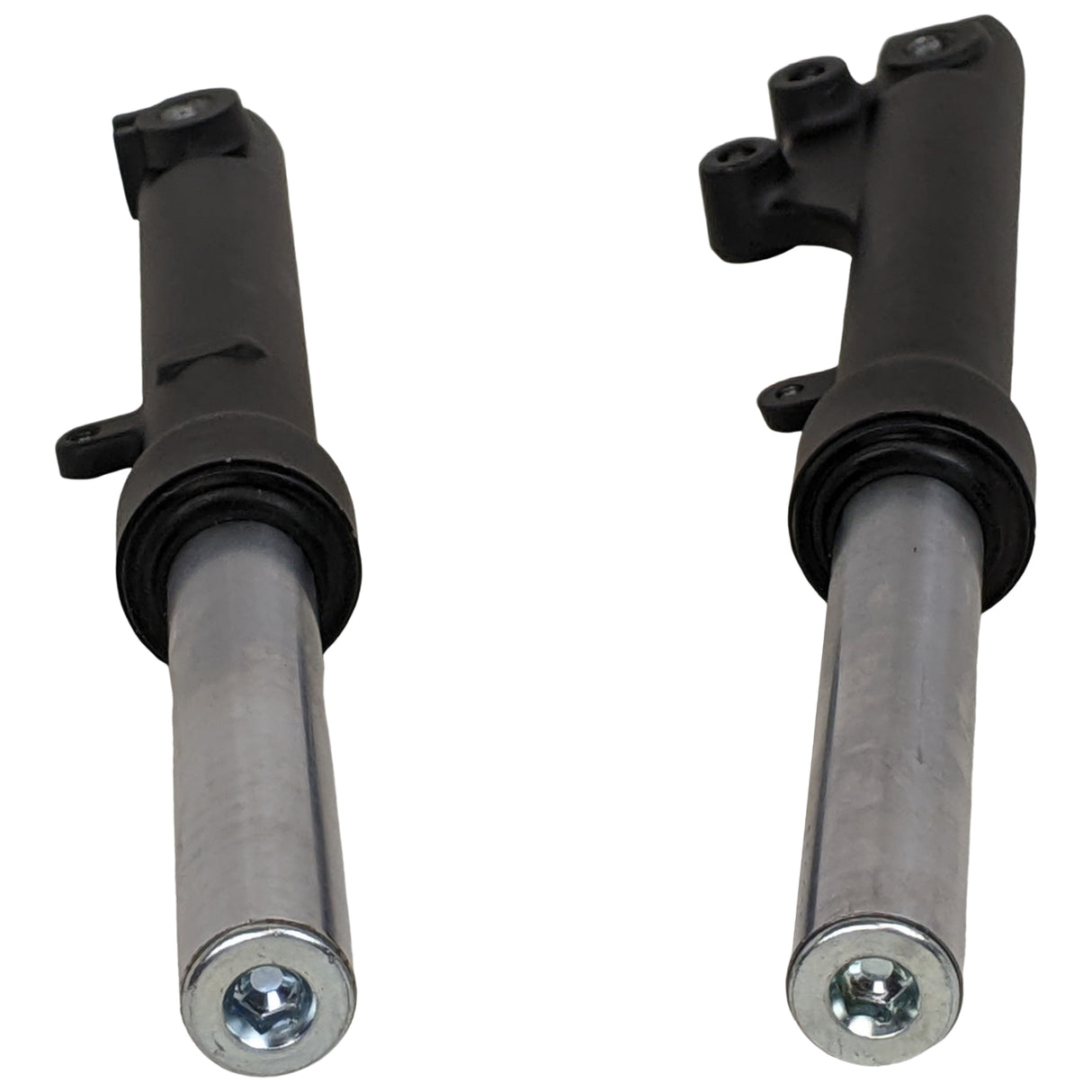 15" Set Front Shock Absorber Assembly - Designed for 50cc Jonway YY50QT-21, Gy6 50cc, Scooter Moped - Left & Right Shocks (Black)