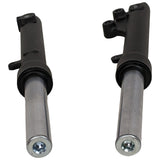 15" Set Front Shock Absorber Assembly - Designed for 50cc Jonway YY50QT-21, Gy6 50cc, Scooter Moped - Left & Right Shocks (Black)