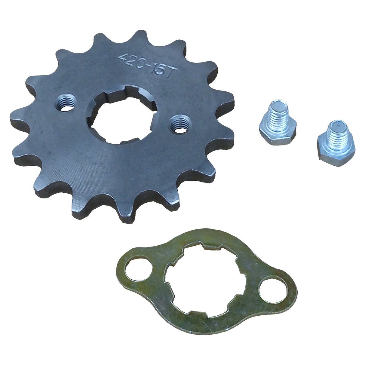 420-15T Front Engine Sprocket 20mm for 50cc-125cc Dirt Pit Mini Bike ATV Go Kart 4-Wheeler Moped