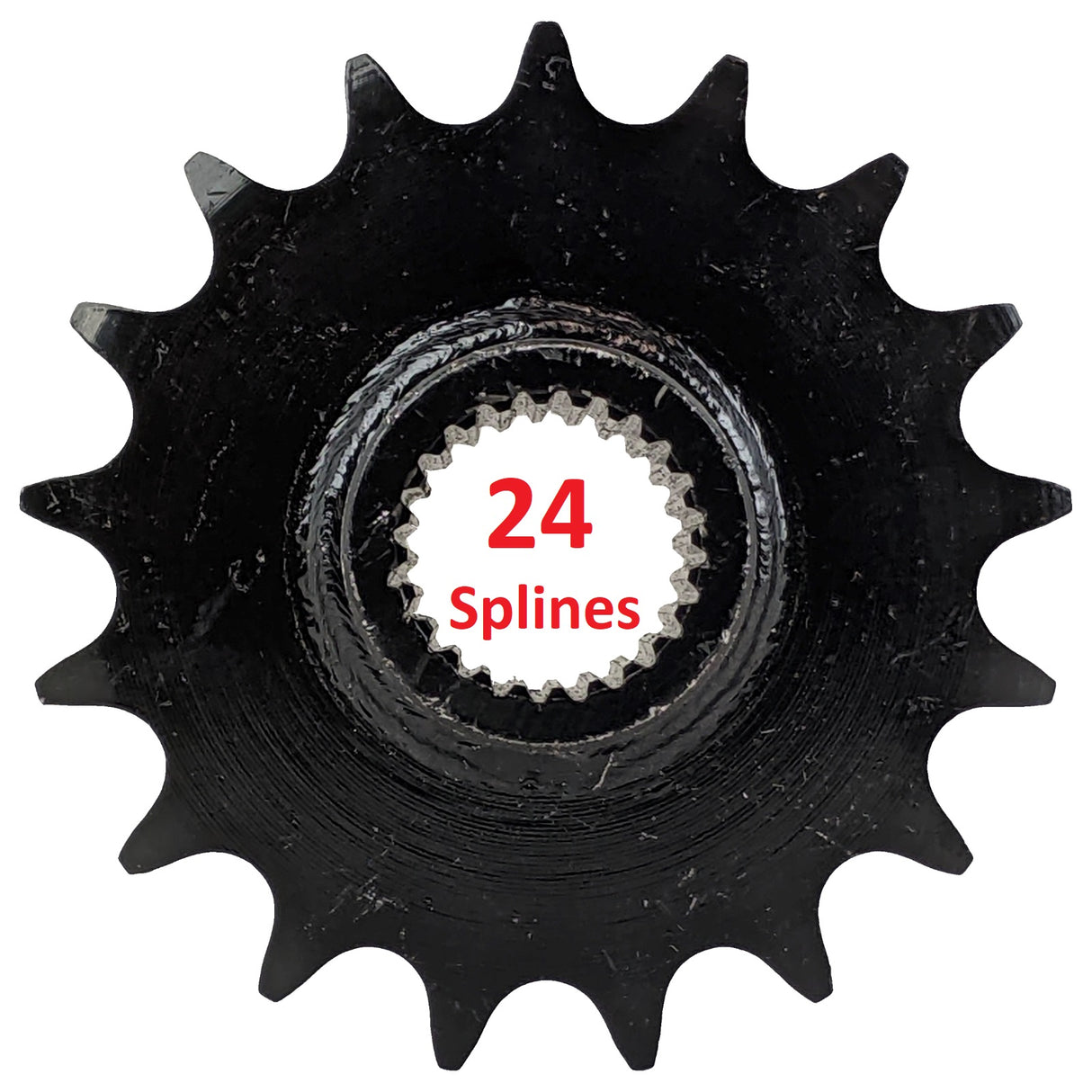 530 Chain 17 Tooth Front Engine Sprocket with 24 splines for 150cc-200cc GY6 Engine