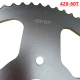 Rear Sprocket 420 60T Drive Chain for Coleman CT200U Axis M200 Predator 212 Baja Mini Bike