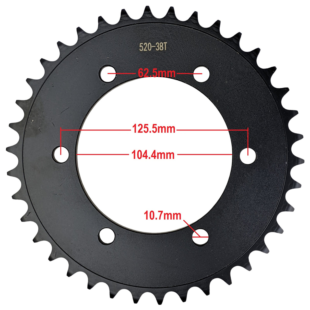 Rear Sprocket 520 38T Drive Chain Jonway XMT 250 EFI