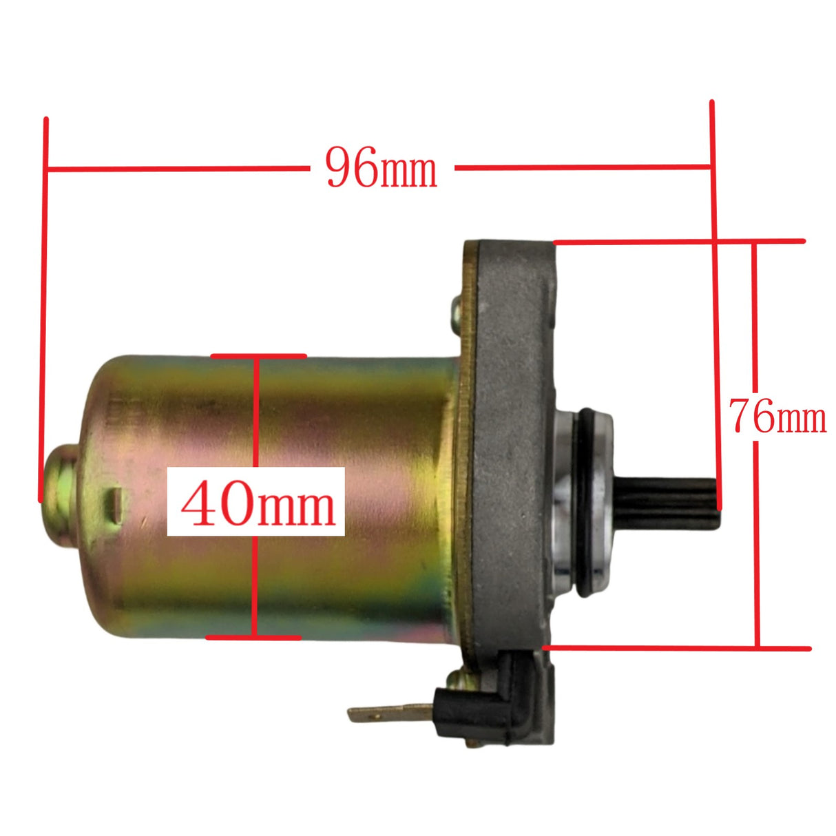 Starter Motor 10T for Eton ATV 50cc Axl-50 Nxl-50 Rxl-50 Viper Lightning Compatibal with Arrowhead SMU0272