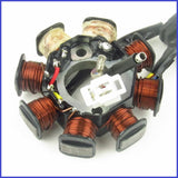 Stator Magneto - 8-Coil 4-Wire - GY6 50cc Scooter - Version GY6-50