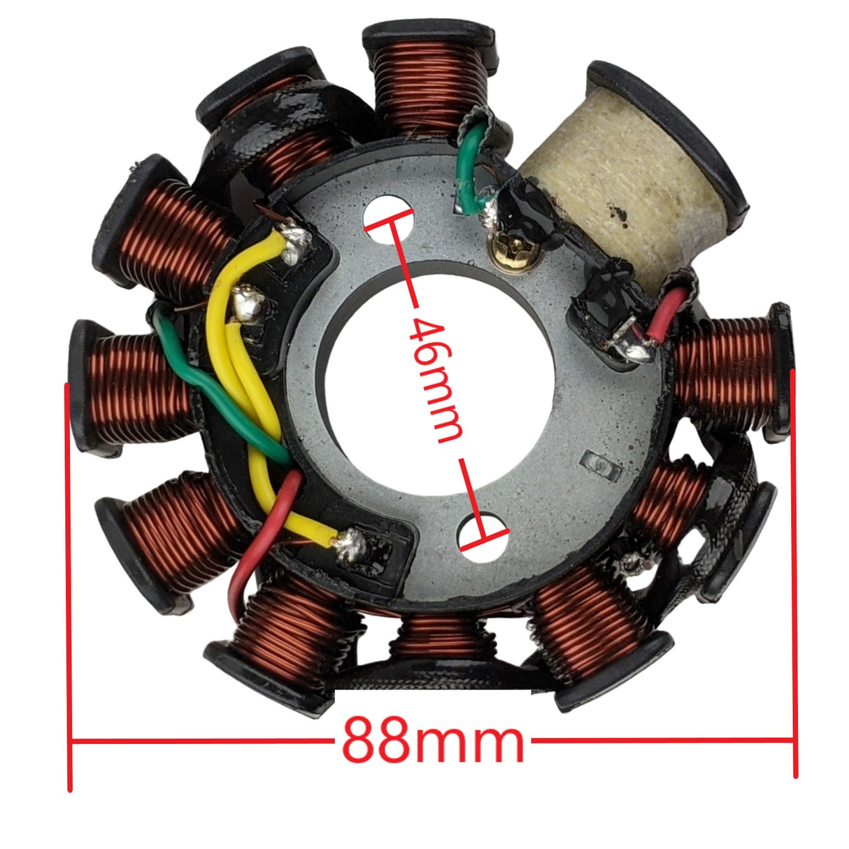 11 Coil Stator Magneto 6 Wire for 125cc 150cc GY6 Scooter Moped Compatible with TAOTAO SUNL JCL ROKETA BAJA