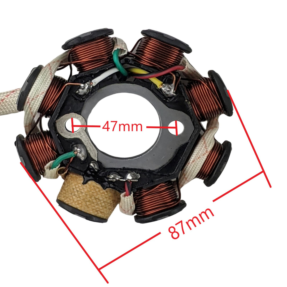 Stator Magneto - 8 Coil -5-Wire - GY6 150cc