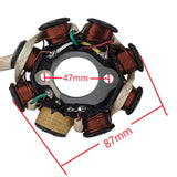 Stator Magneto - 8 Coil -5-Wire - GY6 150cc