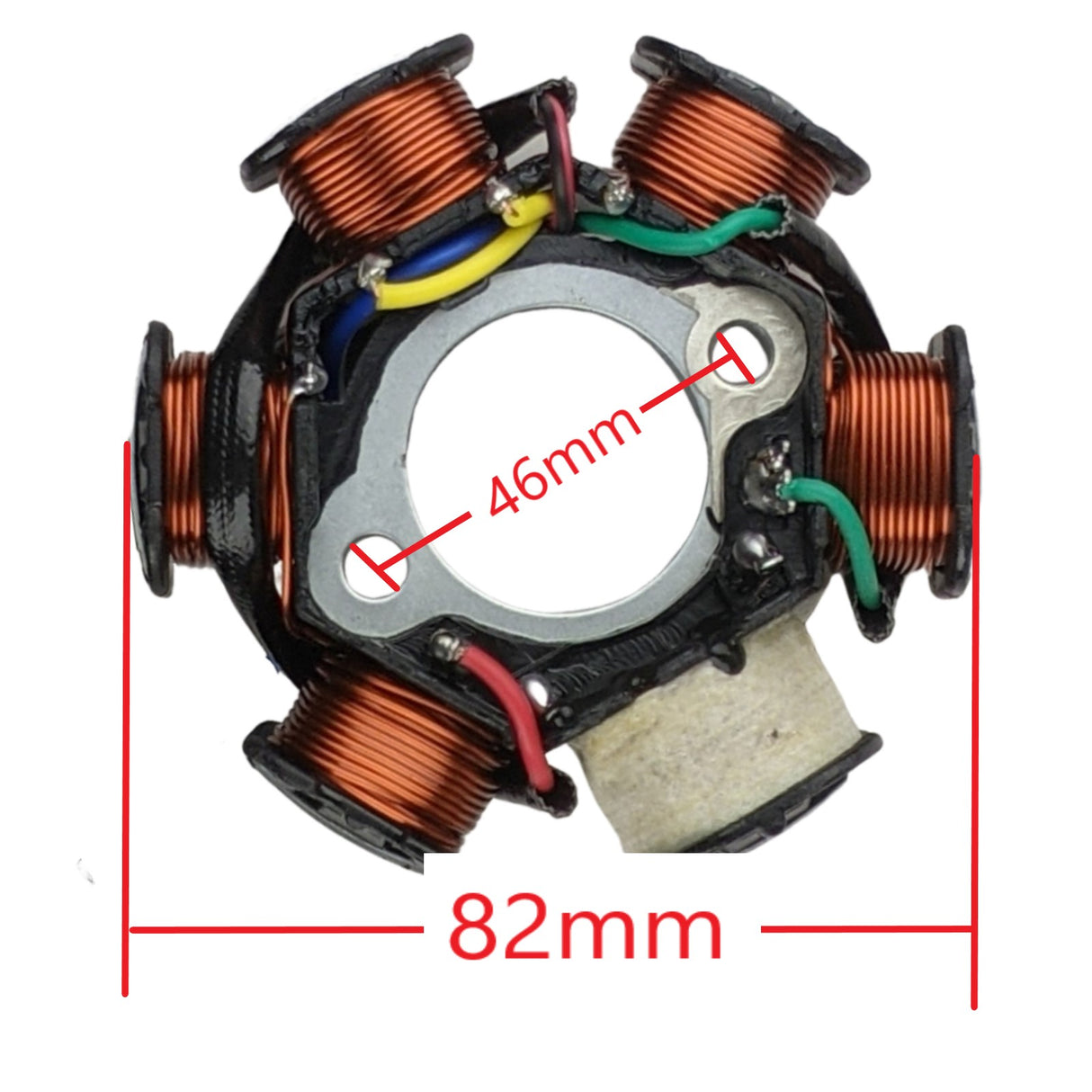 Stator Magneto - 6 Coil AC - 5-Wire - 110cc 125cc Dirt Bike Apollo