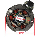 Stator Magneto 6 Coil 5-Wire with Mounting Plate 50cc-140cc Dirt Pit Bikes Motocross ATV Quad