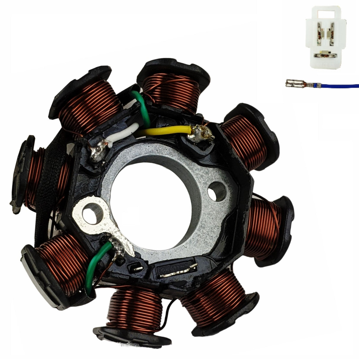 DC Stator Magneto - 8-Coil 4-Wire - GY6 50cc 139QMB