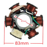 Stator Magneto - 6 Coil 5-Wire - 110cc-125cc - Version C110-6