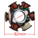Stator Magneto - 6-Coil AC 5-Wire - 125cc 150cc - Version GY6 125 Panther 125UT