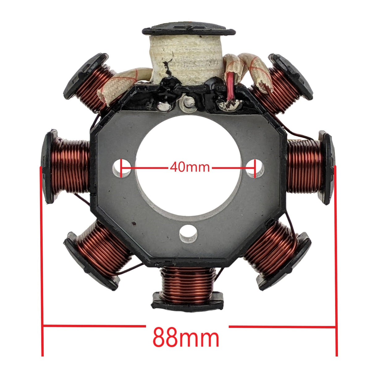 8-Coil Stator Magneto Plate with 5 Wire Plug for CG 125cc-250cc 4 Stroke ATV Quad Dune Buggy Dirt Bike TaoTao Scooter