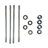 GY6 150cc Cylinder Head Studs set of 4 stud, nuts, washers