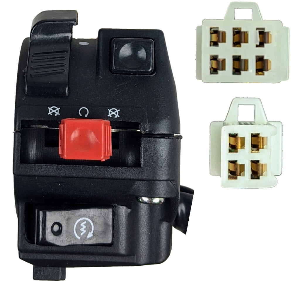 Handlebar Switch - 10 Wire - Left - No Choke