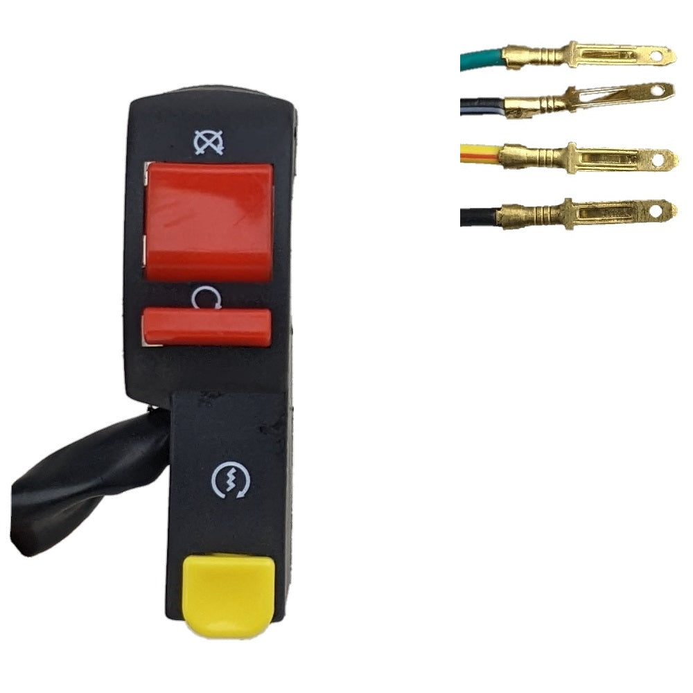 Handlebar Start Kill Switch - 4 Wire - Right