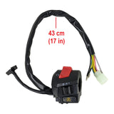 Right Side Scooter Handlebar Switch Start Stop - 7-Wire Harness Pin Plug - Version MC-54-250B
