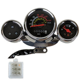 Motorcycle Gauge Cluster Speedometer Odometer Fuel Temp Indicator for 50cc 125cc 150cc Chinese Scooter