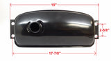 RedCap Go Karts Fuel Tank, Specifically Designed for Kandi 150cc GK150 Go Kart, Fit Other Models SUNL, Roketa and other 150cc to 250cc Chinese Go Karts - Durable Construction - (Sleek Black)