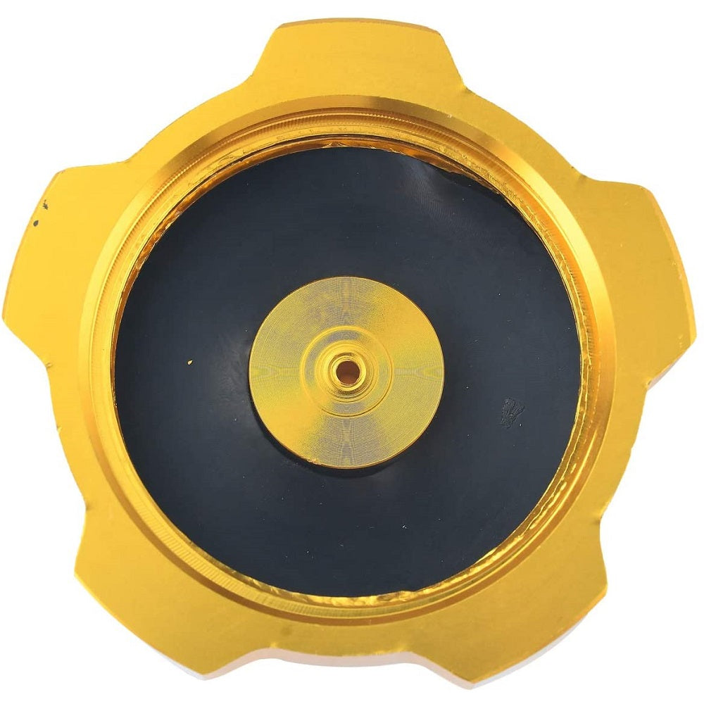 RedCap Sleek Gold Motorcycle Gas Fuel Petrol Tank Cap with Breather Valve For 50cc, 70cc, 90cc, 110cc, 125cc, 140cc, 150cc Chinese Pit Dirt Bikes CRF50, CRF70 - Crafted with Durable CNC Aluminum Alloy