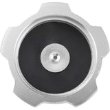 RedCap Silver CNC Aluminum Alloy Motorcycle Gas Fuel Petrol Tank Cap with Breather Valve for CRF50, CRF70 Pit Dirt Bikes Fit in 50cc, 70cc, 90cc, 110cc, 125cc, 140cc, 150cc, Chinese Pit Dirt Bikes