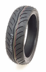 TIRE-0024  -  Tubeless Tire 100/60-12 Front/Rear Motorcycle Scooter Performance Pattern Tread