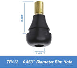Valve Stem 412 Straight Tubeless Rubber Snap-In TR412 3.6cm
