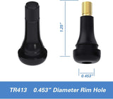 Valve Stem 413 Straight Tubeless Rubber Snap-In TR413 4.5cm