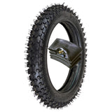 Front 60/100-12 Tire with 2.75-12 Inner Tube Kit for 50cc-125cc Off Road Motocross CRF Dirt Pit Bikes
