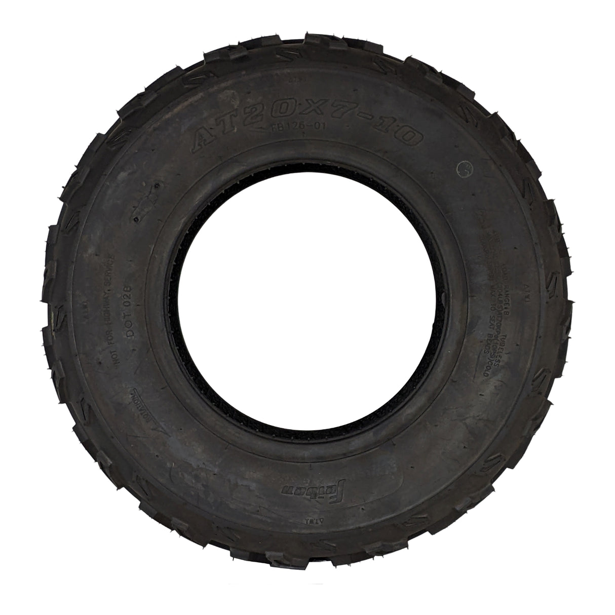 RedCap Front Tire Size 20x7-10 Tubeless Specifically Designed for 10 Inch Front Wheel Rim ATV, UTV, Quad - Precision Designed for Optimal Performance Superior Grip & Longevity