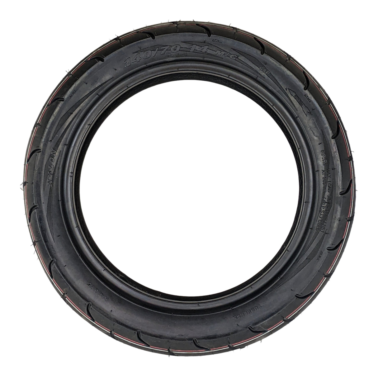RedCap Tubeless Tire 140/70-14 Front Specifically Designed for Cougar Cycle Falcon 250cc Front Wheel Scooter Motorcycle Precision-Designed for Optimal Performance - Superior Grip & Longevity