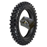 80/100-12 Rear Tire with 3.00-12 Inner Tube - for Off Road Motocross 90cc-125cc, CRF, SSR, SDG, CRF70, CRF110, XR70 Dirt Pit Bikes