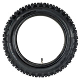 80/100-12 Rear Tire with 3.00-12 Inner Tube - for Off Road Motocross 90cc-125cc, CRF, SSR, SDG, CRF70, CRF110, XR70 Dirt Pit Bikes