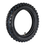 80/100-12 Rear Tire with 3.00-12 Inner Tube - for Off Road Motocross 90cc-125cc, CRF, SSR, SDG, CRF70, CRF110, XR70 Dirt Pit Bikes