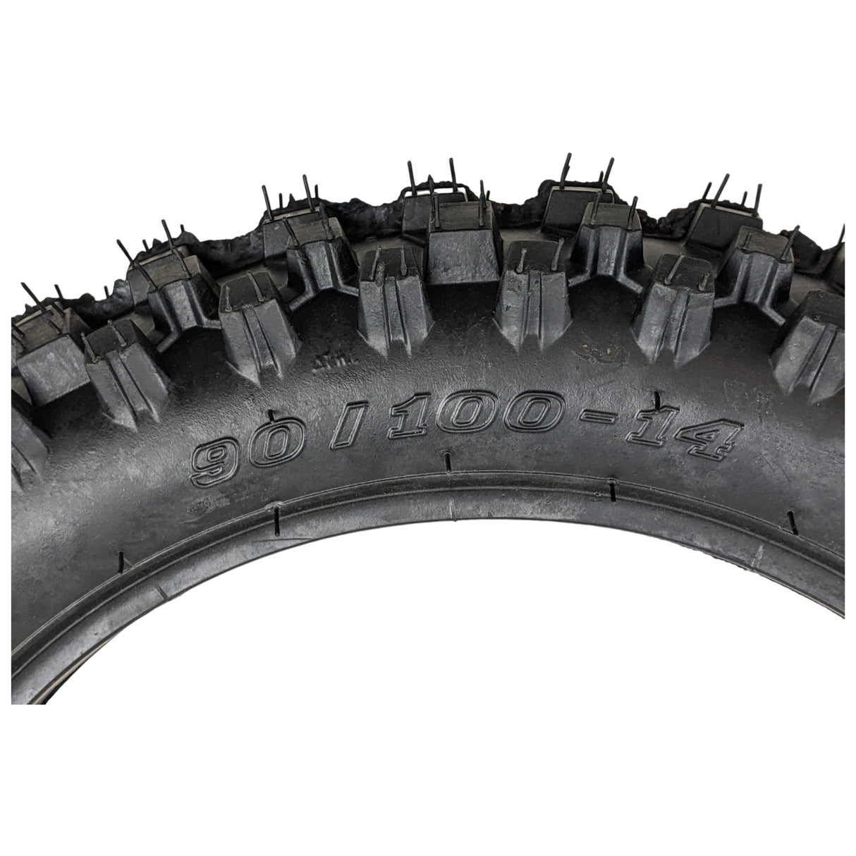 90/100-14 Rear Tire with 3.00-14 Inner Tube - for Off-Road Motocross 125cc-150cc Tao Tao, Apollo, Rfzx18, CRF80R, KLX125 Pit Dirt Bike