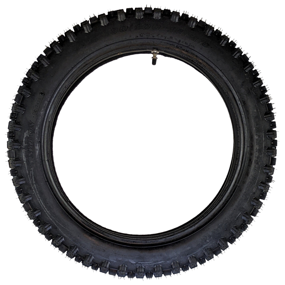 90/100-16 Rear Tire with Inner Tube for 50cc-250cc CR85 CR80 CRF125 Dirt Pit Bikes
