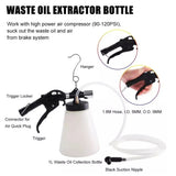 0.75 Liter Master Cylinder Air Pressure Fluid Bleed Tool Pneumatic Vacuum Brake and Clutch Bleeder Kit