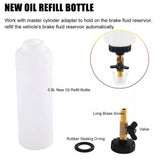 0.75 Liter Master Cylinder Air Pressure Fluid Bleed Tool Pneumatic Vacuum Brake and Clutch Bleeder Kit