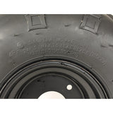 145x70-6 Tubeless ATV Tire with Wheel - Rim Left Pre-mounted Assembly - 3 Stud 78mm Stud Spacing - Compatible for 70cc, 90cc, 110cc, 125cc Off-Road, Go Kart, Buggy, ATV