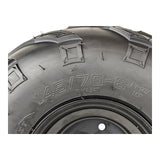 145x70-6 Tubeless ATV Tire with Wheel Rim Right Pre-mounted Assembly - 3 Stud 78mm Stud Spacing - for 70cc, 90cc, 110cc, 125cc Off-Road, Go Kart, Buggy, ATV, Mini-bikes, Quad Bike