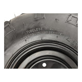 145x70-6 Tubeless ATV Tire with Wheel Rim Right Pre-mounted Assembly - 3 Stud 78mm Stud Spacing - for 70cc, 90cc, 110cc, 125cc Off-Road, Go Kart, Buggy, ATV, Mini-bikes, Quad Bike