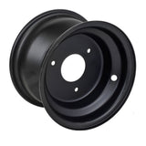 RedCap 7 x 4.5" Front Rear Rim Wheel with 10mm 3 Bolt holes Pattern Spacing 70mm (2.75 in) Compatible for 50cc, 70cc, 90cc, 110cc, 125cc TaoTao, Baja Sprinter, Mudhawk, Coleman ATVs Go-Karts (Black)
