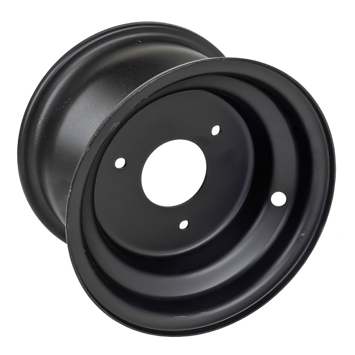 RedCap 7 x 4.5" Front Rear Rim Wheel with 10mm 3 Bolt holes Pattern Spacing 70mm (2.75 in) Compatible for 50cc, 70cc, 90cc, 110cc, 125cc TaoTao, Baja Sprinter, Mudhawk, Coleman ATVs Go-Karts (Black)