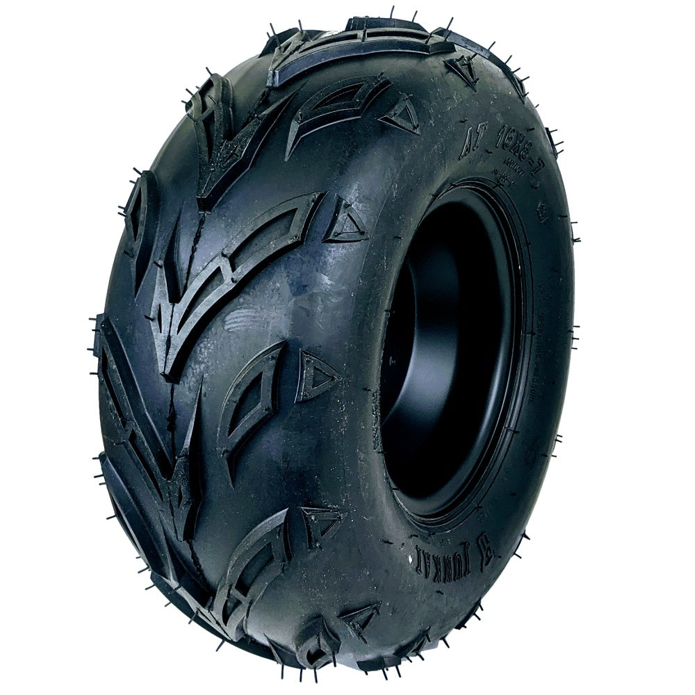 RedCap 16x8-7 Tubeless Tire with Wheel Rim Assembly Front Rear Wheel, 7 x 5" 3 Bolt Rim Spacing 79mm Compatible for Taotao Kandi Redcat Sunl Kazuma 70cc 110cc 125cc Off-Road UTV ATVs Go-Karts - (Right)