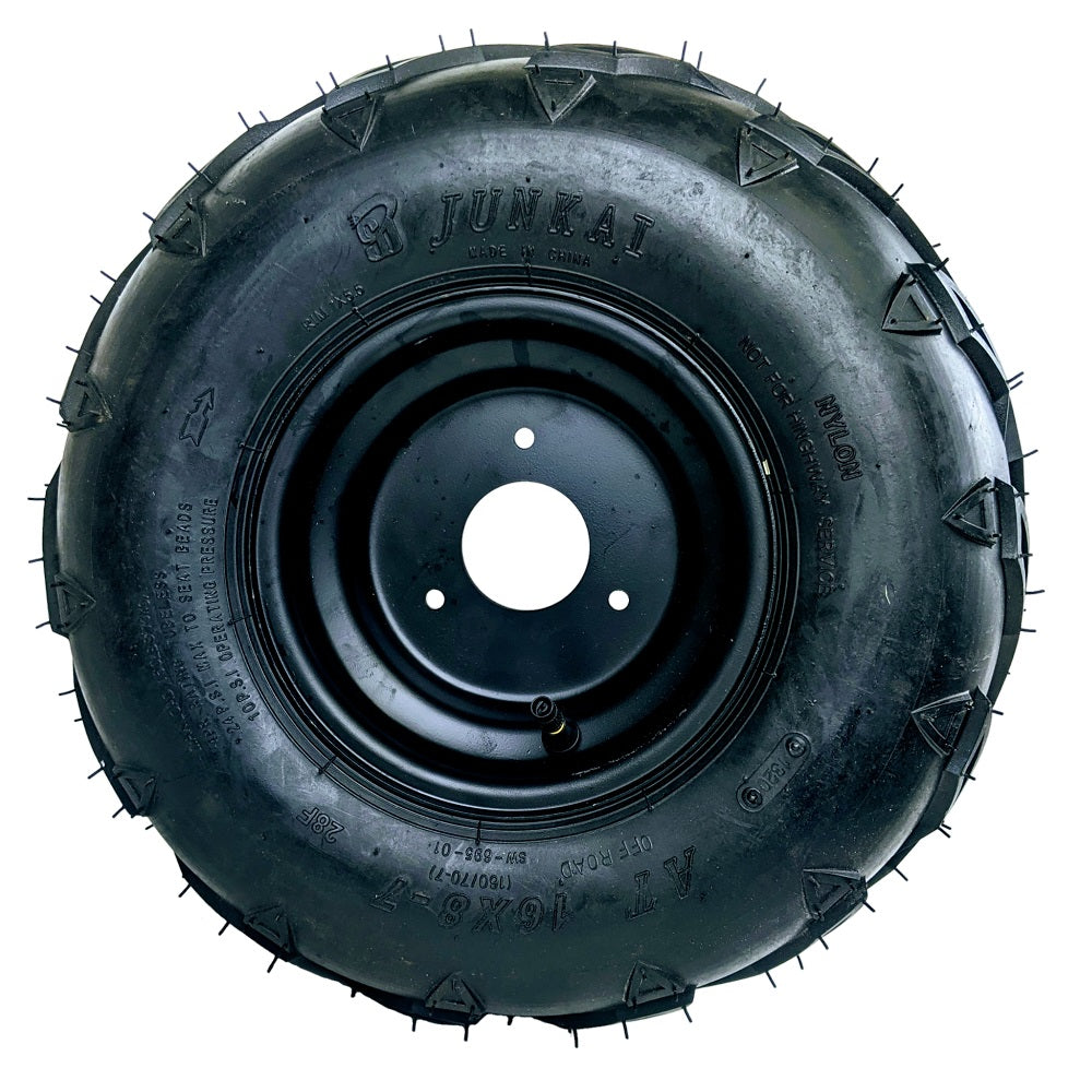 RedCap 16x8-7 Tubeless Tire with Wheel Rim Assembly - (Right)