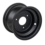 RedCap 7 x 5" Front Rear Rim Wheel with 3-Bolt 8mm Bolt Holes Pattern Spacing 79mm (3-1/8 in) Suitable  for Taotao, Kandi, Redcat, Sunl, Kazuma, 70cc, 110cc, 125cc ATVs Go-Karts 16x8-7 Tire - (Black)