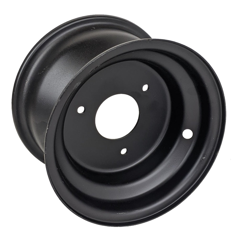 RedCap 7 x 5" Front Rear Rim Wheel with 3-Bolt 8mm Bolt Holes Pattern Spacing 79mm (3-1/8 in) Suitable  for Taotao, Kandi, Redcat, Sunl, Kazuma, 70cc, 110cc, 125cc ATVs Go-Karts 16x8-7 Tire - (Black)
