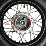 Wheel Rim - Rear - 10" x 1.60 - 12mm ID - Drum Brake - KLX110 KX65 CRF50