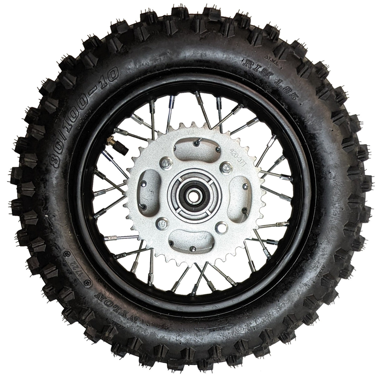 Wheel Rim - Rear - 10" x 1.60 - 12mm ID - Drum Brake - KLX110 KX65 CRF70